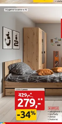 Łóżko Lamea promocja w Black Red White