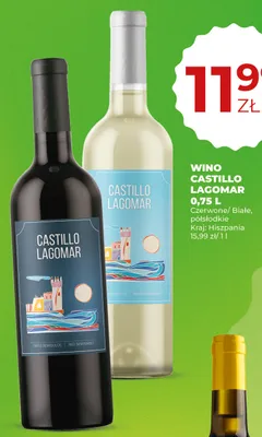 Wino białe półsłodkie Castillo Lagomar promocja w Duży Ben