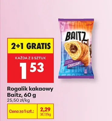 Rogalik kakaowy Baitz promocja w Biedronka
