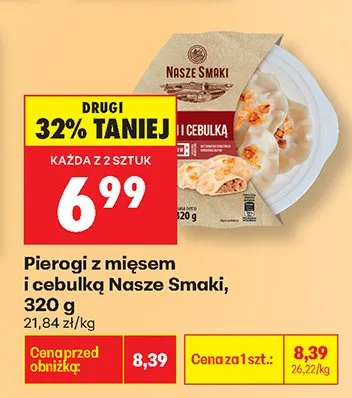 Pierogi z mięsem i cebulką promocja w Biedronka