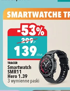 Smartwatch TRACER SMR11 Hero 1.39 3 wymienne paski promocja w Biedronka