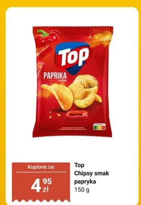 Chipsy smak papryka promocja w Biedronka