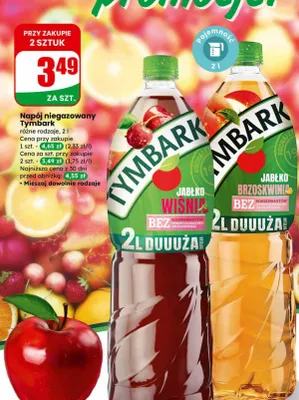 Napój niegazowany jabłko brzoskwinia promocja w Dino