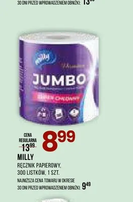 Ręcznik papierowy Milly promocja w Drogerie Natura