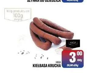 Kiełbasa Krucha Haga promocja w Tomi Markt