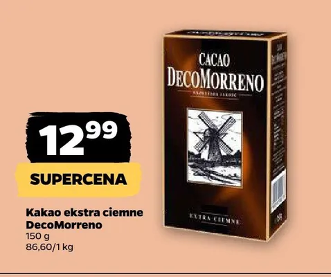 Kakao ekstra ciemne DecoMorreno promocja w Netto
