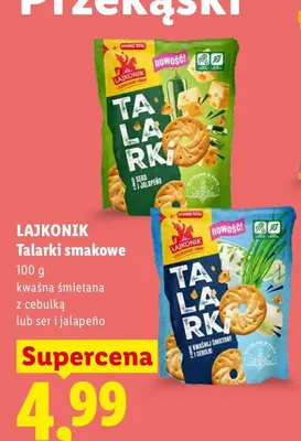 Talarki smakowe kwaśna śmietana z cebulką Lajkonik promocja w Lidl