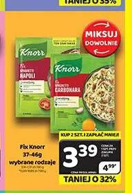 Fix Knorr Spaghetti Carbonara promocja w Delfin