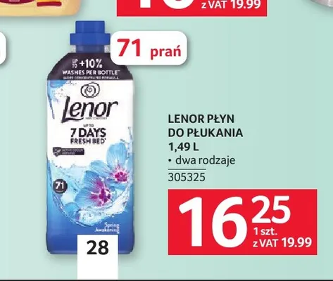 Płyn do płukania Lenor promocja w Selgros