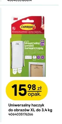 Uniwersalny haczyk do obrazów Xl do 3,4 kg Command promocja w Castorama