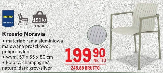 Krzesło Noravia promocja w Makro