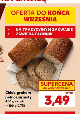 Chleb graham pełnoziarnisty promocja w Kaufland