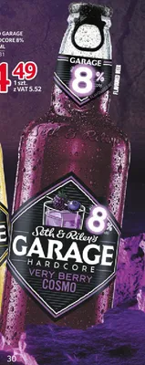 Piwo Garage Hardcore 8% 400ml Very Berry Cosmo promocja w Selgros