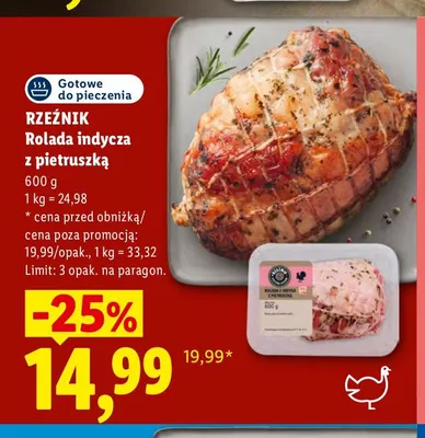Rolada indycza z pietruszką Rzeźnik promocja w Lidl