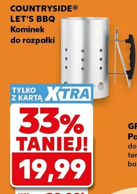 Kominek do rozpałki COUNTRYSIDE LET'S BBQ wym. 19x30cm promocja w Kaufland