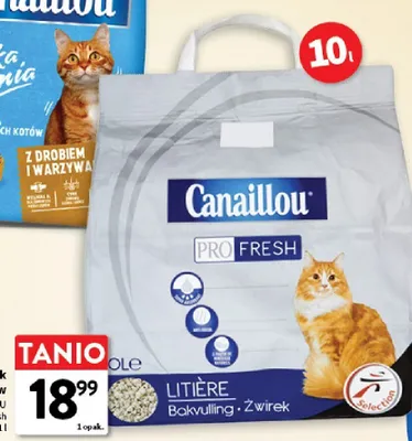 Żwirek dla kotów Canaillou Fresh promocja w Intermarche