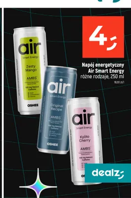 Napój energetyczny Oshee Air Smart Energy Kyoto Cherry promocja w Dealz