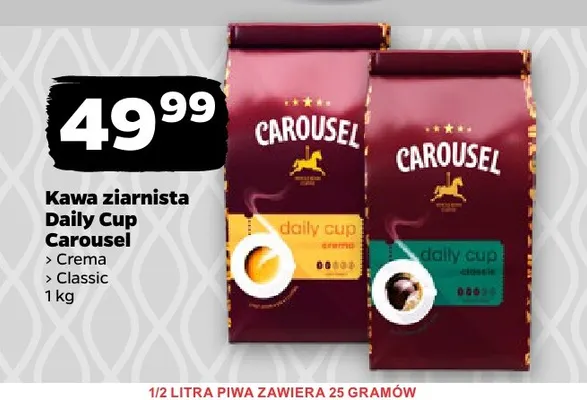 Kawa ziarnista Daily Cup Classic Carousel promocja w Netto