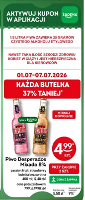 Piwo Desperados Mixado 8% Passion Fruit promocja w Żabka