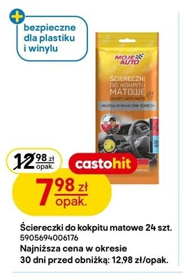 Ściereczki do kokpitu matowe Moje Auto promocja w Castorama