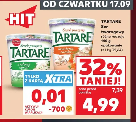 Ser twarogowy Tartare promocja w Kaufland