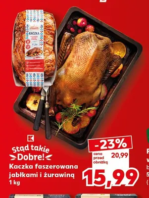 Kaczka faszerowana jabłkami i żurawiną Stąd Takie Dobre! promocja w Kaufland