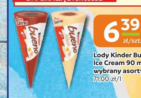 Lody Kinder Bueno Ice Cream promocja w Gama