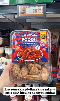Skrzydełka z kurczaka BBQ American Foodie promocja w Biedronka