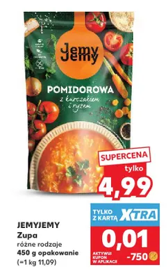 Zupa pomidorowa z kurczakiem i ryżem JemyJemy promocja w Kaufland