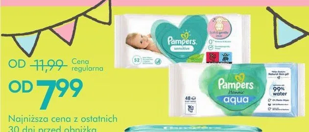 Chusteczki nawilżane Sensitive, Fresh Clean, Aqua Pure - cena od: promocja w Super-Pharm