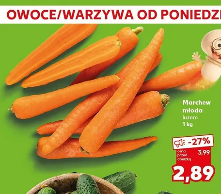 Marchew młoda luzem promocja w Kaufland