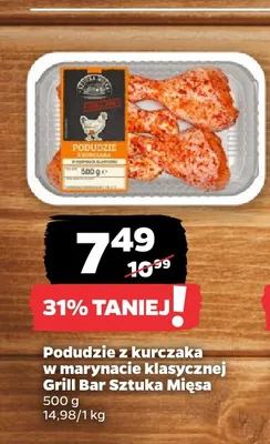 Podudzie z kurczaka w marynacie klasycznej Grill Bar Sztuka Mięsa promocja w Netto