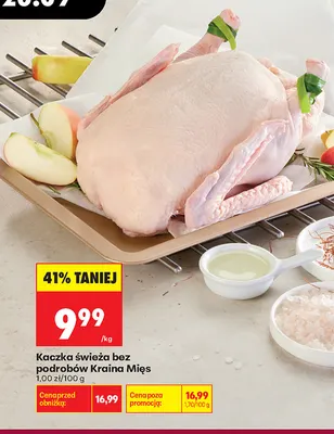 Kaczka świeża bez podrobów Kraina Mięs promocja w Biedronka