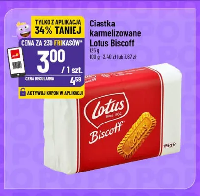 Ciastka karmelizowane Lotus Biscoff promocja w POLOmarket