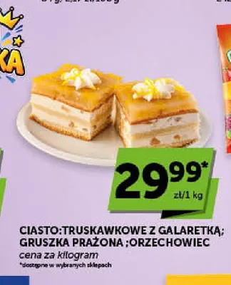 Ciasto truskawkowe z galaretką promocja w Euro Sklep