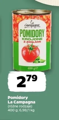 Pomidory krojone z ziołami La Campagna promocja w Netto
