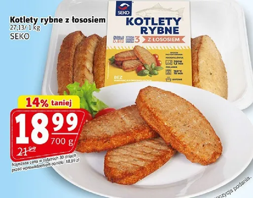 Kotlety rybne z łososiem promocja w Prim Market