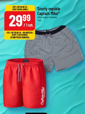 Szorty męskie Captain Mike promocja w POLOmarket