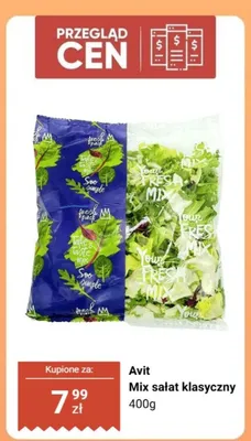 Mix sałat klasyczny promocja w Dino