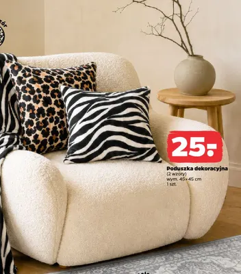 Poduszka dekoracyjna 45x45 cm promocja w Netto