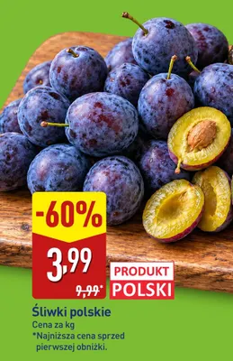 Śliwki polskie promocja w Aldi