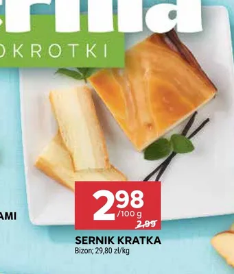 Sernik kratka Bizon promocja w Stokrotka