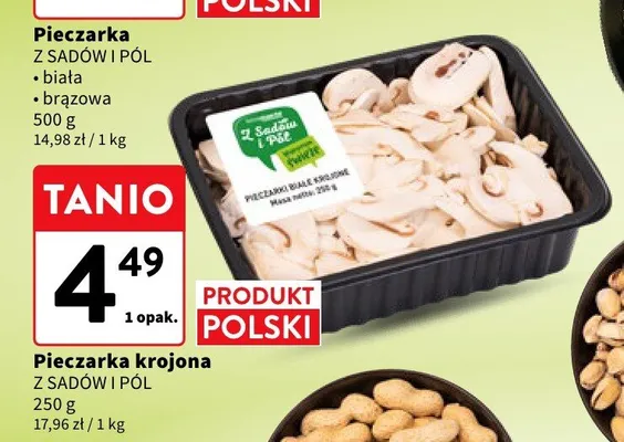 Pieczarka krojona świeża Z Sadów i Pól promocja w Intermarche