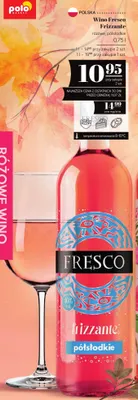 Wino różowe Fresco Frizzante półsłodkie promocja w POLOmarket