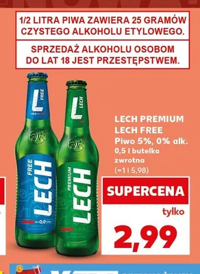 Piwo Lech Premium promocja w Kaufland