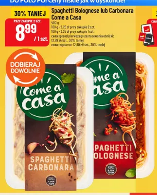 Spaghetti Carbonara Come a Casa promocja w POLOmarket