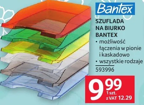 Szuflada na biurko BANTEX promocja w Selgros
