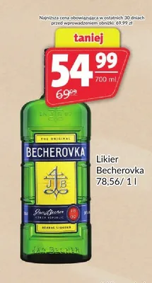 Likier Becherovka promocja w Prim Market