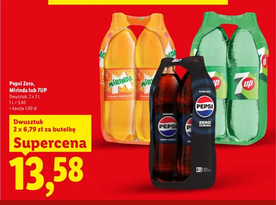Napój gazowany 7UP 2-pak promocja w Lidl