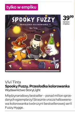 Książka Spooky Fuzzy. Przesłodka kolorowanka Vivi Tinta promocja w Empik